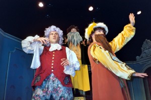 David Catanese (M. Jourdain), Steve Mazzaccone (Covielle), Christopher Lindstrom (Cléonte)